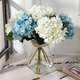 1 Branch Artificial Hydrangea Flowers