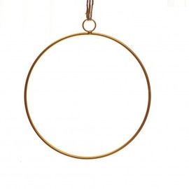 Iron Frame Wall Hanging Pendant with Rope